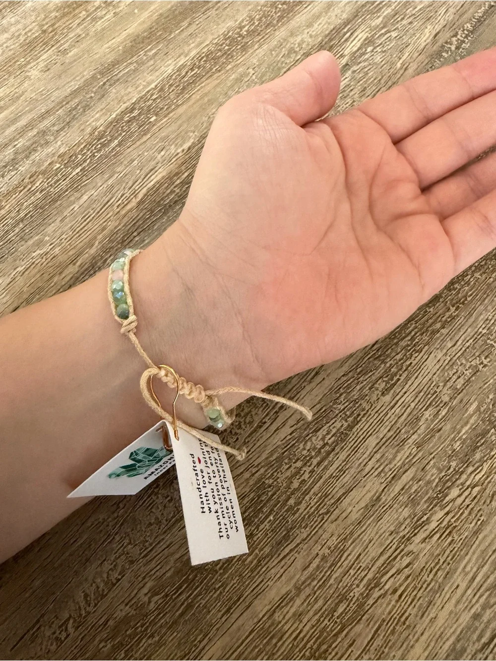 Lotus and Luna Amazonite bracelet